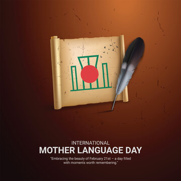 

International Mother Language Day creative ads. 21 February Mother Language Day of Bangladesh. poster, banner vector illustration