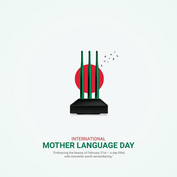 

International Mother Language Day creative ads. 21 February Mother Language Day of Bangladesh. poster, banner vector illustration