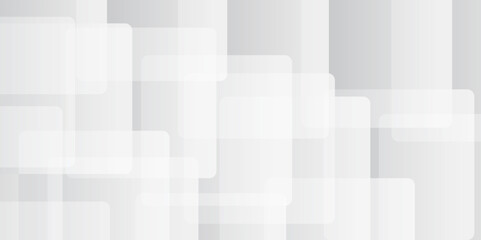 Abstract white and gray square technology lines background. Abstract white and grey color geometric background with copy space. Abstract white lines background.