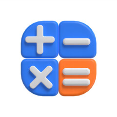Obraz premium calculator 3d icon