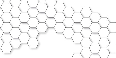 Abstract background with lines. Modern simple style hexagonal graphic concept. Background with hexagons. - obrazy, fototapety, plakaty