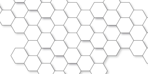 Abstract background with lines. Modern simple style hexagonal graphic concept. Background with hexagons.