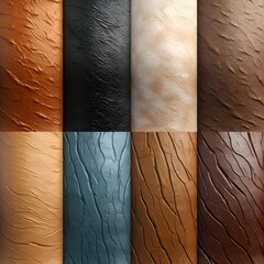A variety of textures that can be used to add depth and dimension to digital designs, such as rough stucco, smooth leather, or grainy wood