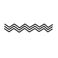 Wave Line and Wavy Zig-zag Lines