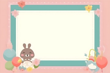 blank frame cute theme