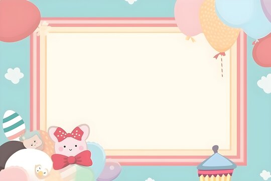 blank frame cute theme