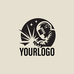 welding metal mask fabrication logo