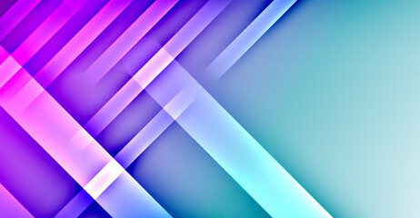 Fototapeta premium Dynamic Bright Colorful Lines, Shadow Style Stripes Geometric Vector Illustration For Wallpaper, Banner, Background, Card, Book Illustration, landing page
