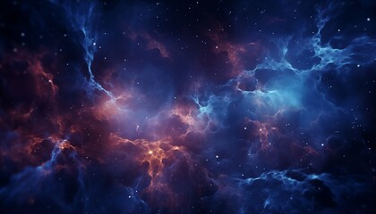 Fototapeta premium Night sky with clouds and stars