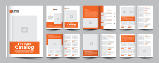 Vector multipurpose product catalog and catalogue design