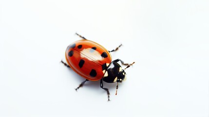 Ladybug on White Background. Bug, Insect, Animal
