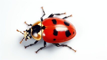 Ladybug on White Background. Bug, Insect, Animal
