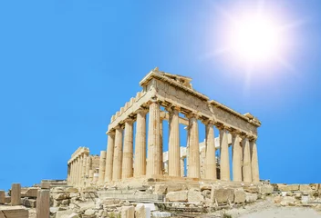 Photo sur Plexiglas Athènes parthenon greece sun athens sun sunshine