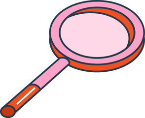 magnifying glass doodle style