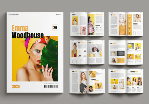 Media Kit Magazne Layout