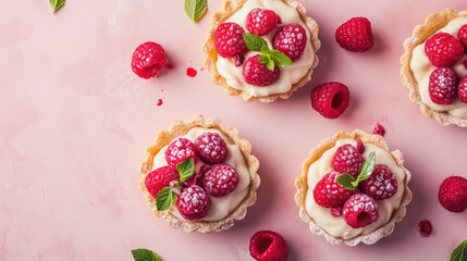Raspberry Tart Romance: Blush Pink Beauty