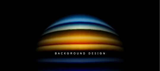 Rainbow color wave lines on black. Techno or business abstract background for posters, covers, banners, brochures, websites