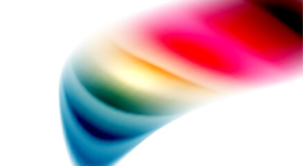 Color mixing liquid rainbow shape background © antishock