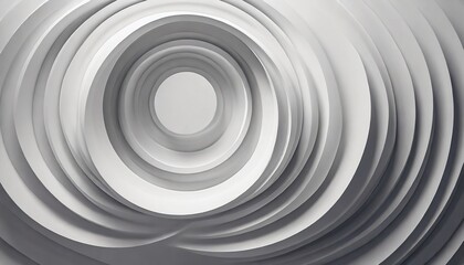 "Radiant Neomorphism: White Abstract Circle Wallpaper"