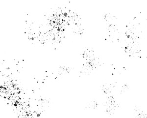 Abstract ink splatter on white background