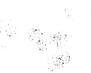 Abstract ink splatter on white background