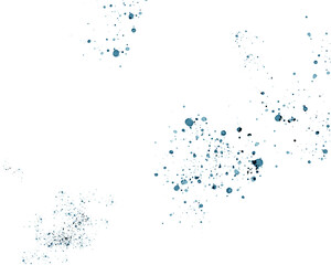 Abstract ink splatter on white background