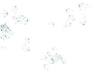 Abstract ink splatter on white background