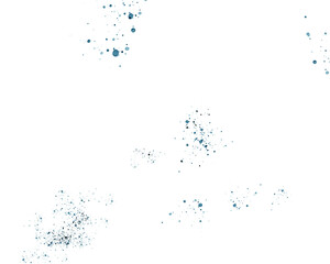 Abstract ink splatter on white background
