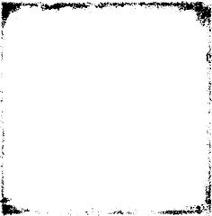 Vintage Rough Edge Square Border