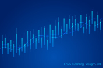 forex treading vector background