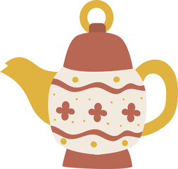 teapot with pattern 