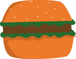 hamburger illustrtaion 