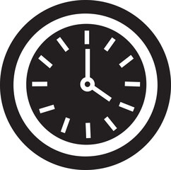 Vector Time and Clock icon. analog clock icon symbol in trendy Fill Style notifying hour isolated on transparent background. Circle arrow icon. business watch. speed time icon design.