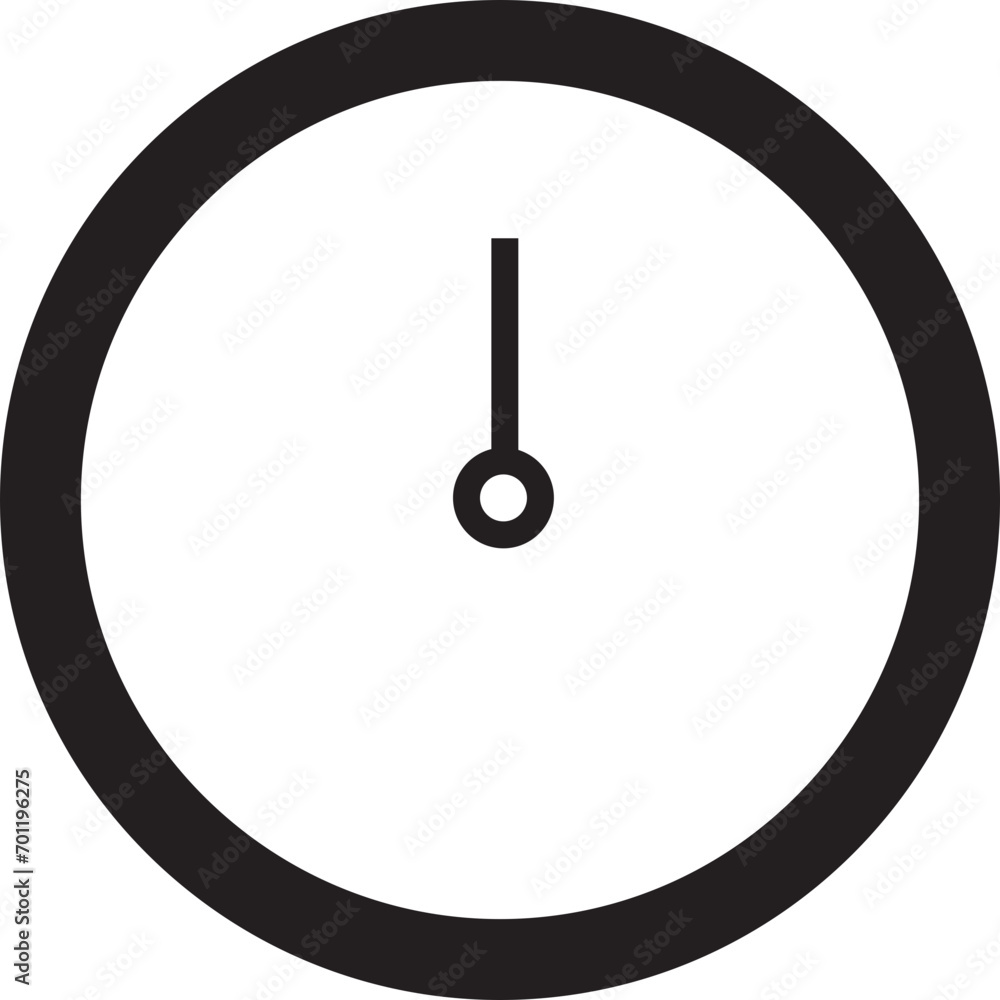 Aufkleber vector time and clock icon. analog clock icon symbol in trendy linear style editable stock notifying