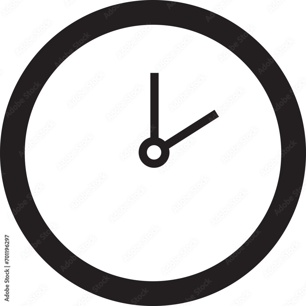 Aufkleber vector time and clock icon. analog clock icon symbol in trendy linear style editable stock notifying