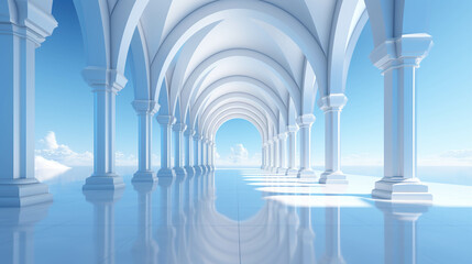 The large hall has a comfortable atmosphere and the air can circulate easily.