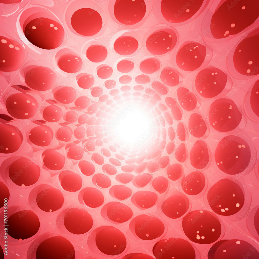 Poster red circle pattern background image.