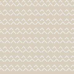 Neutral Colour Chevron Fair Isle Seamless Pattern Design