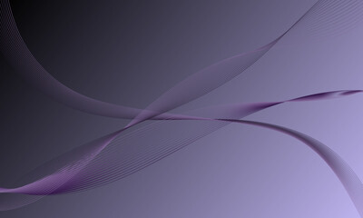 purple soft lines wave curves with gradient abstract background