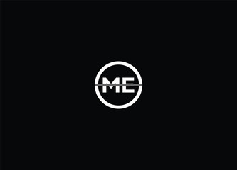 ME Logo Design And Monogram Logo