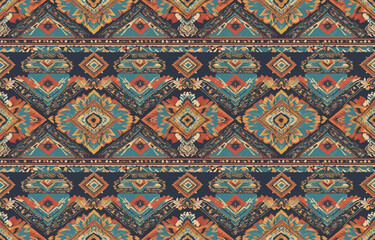 Native pattern american tribal indian ornament pattern geometric ethnic textile texture tribal aztec pattern navajo mexican fabric seamless  decoration fashion