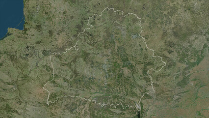 Belarus outlined. High-res satellite map © zelwanka