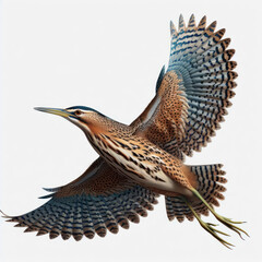 american bittern, Botaurus lentiginosus, avetoro lentiginoso, avetoro americano, американская выпь, isolated White background, wader, ave zancuda