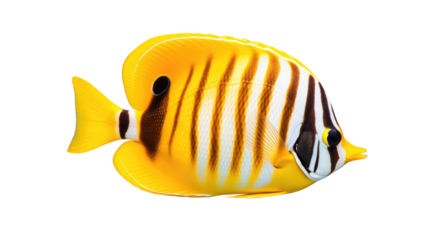 butterflyfish, isolated on a white background cutout