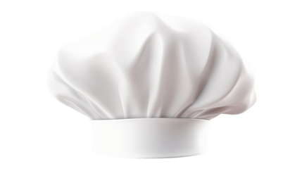 Chef hat isolated on transparent or white background