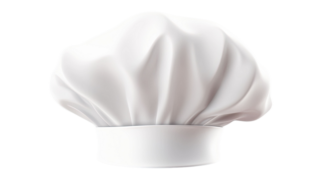 Chef hat isolated on transparent or white background