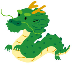green dragon cartoon for Chinese new year 