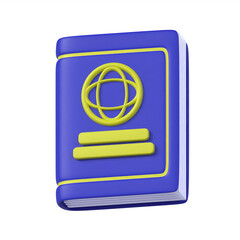 passport 3d icon