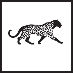 Cheetah Sprint Clip Silhouette art, High quality vector illustration, Cheetah silhouette