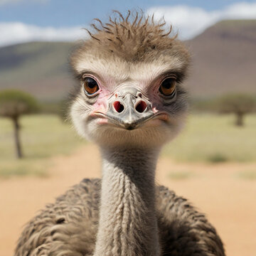 Unveiling the Enigmatic World of Ostriches ai generated